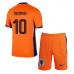 Maillot de foot Pays-Bas Memphis Depay #10 Domicile vêtements enfant Europe 2024 Manches Courtes (+ pantalon court)